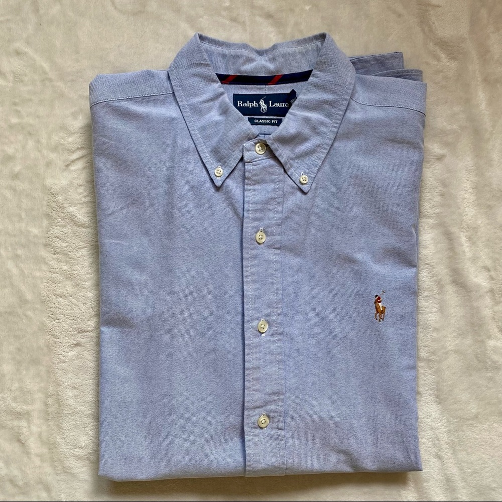 Ralph Lauren Men’s Blue Oxford Shirt - Classic Fit